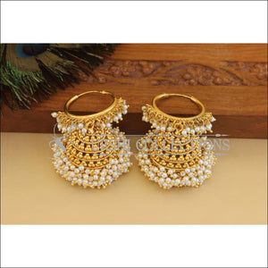 Designer Gold Plated Pearl Earrings M2868 - EARRINGS