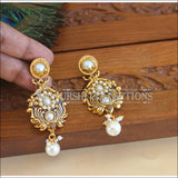 Designer Gold Plated Pearl Earrings M2922 - EARRINGS