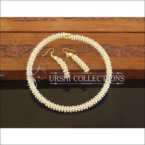 Designer Gold Plated Pearl Necklace Set M2638 - Necklace Set