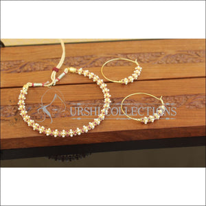 Designer Gold Plated Pearl Necklace Set M2643 - Necklace Set