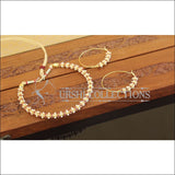 Designer Gold Plated Pearl Necklace Set M2643 - Necklace Set