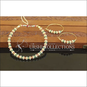 Designer Gold Plated Pearl Necklace Set M2644 - Necklace Set