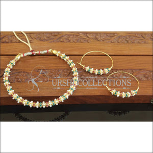 Designer Gold Plated Pearl Necklace Set M2644 - Necklace Set