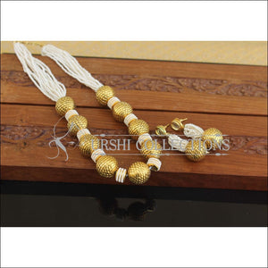 Designer Gold Plated Pearl Necklace Set M2650 - Necklace Set