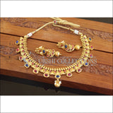 Designer Gold Plated Real Kempu Necklace Set M2729 - Necklace Set