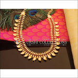 Designer Gold Plated Ruby Mango Necklace M2129 - Set