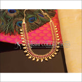 Designer Gold Plated Ruby Mango Necklace M2129 - Set