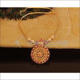 Designer Gold Plated Ruby Necklace M2130 - Set