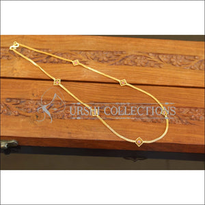 Designer Gold Plated Stone Chain M2705 - Necklace Set