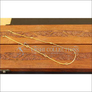 Designer Gold Plated Stone Chain M2707 - Necklace Set