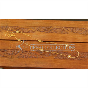 Designer Gold Plated Stone Chain M2709 - Necklace Set