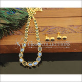 Designer gold plated stone necklace M1027 - Necklace Set