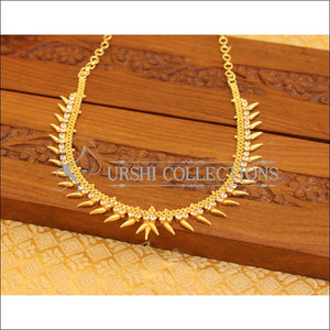 Designer gold plated stone necklace M1071 - Necklace Set