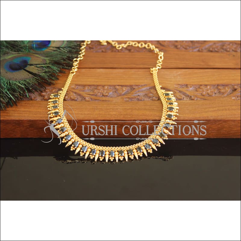 Designer Gold Plated Stone Necklace M2399 - Necklace Set