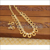 Designer gold plated stone necklace set M1237 - Necklace Set