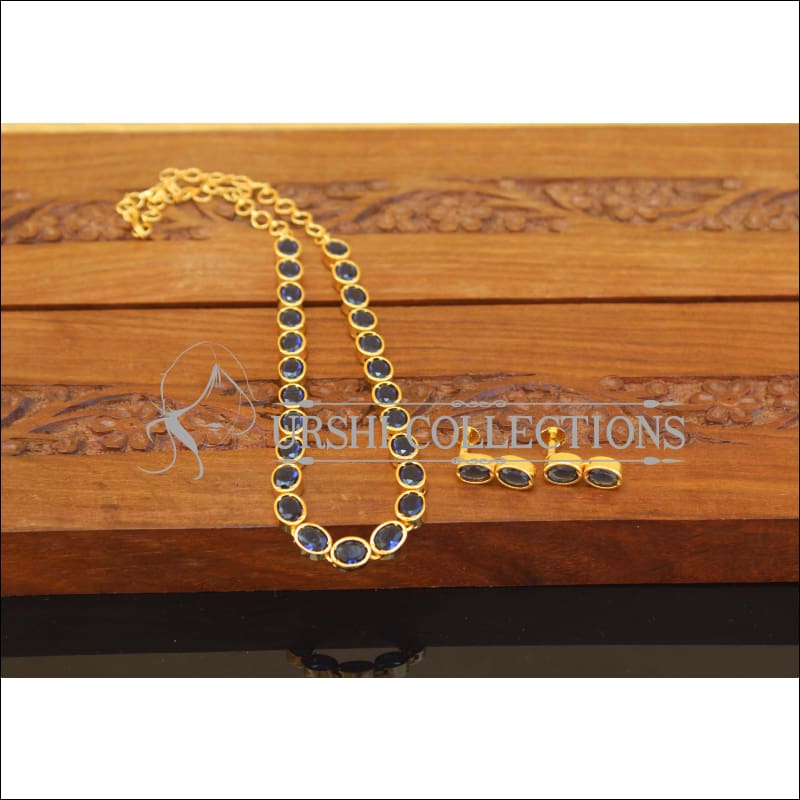 Designer Gold Plated Stone Necklace Set M2481 - Necklace Set