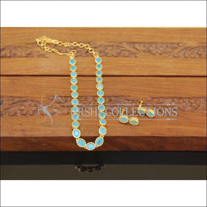 Designer Gold Plated Stone Necklace Set M2482 - Necklace Set