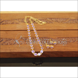 Designer Gold Plated Stone Necklace Set M2486 - Necklace Set