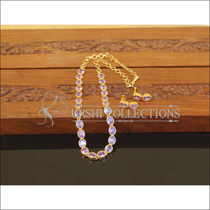 Designer Gold Plated Stone Necklace Set M2486 - Necklace Set