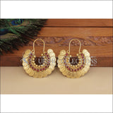 Designer Gold Plated Temple Coin Earrings M2913 - EARRINGS