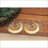 Designer Gold Plated Temple Coin Earrings M2913 - EARRINGS