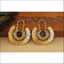 Designer Gold Plated Temple Coin Earrings M2914