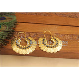 Designer Gold Plated Temple Coin Earrings M2915 - EARRINGS