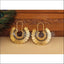 Designer Gold Plated Temple Coin Earrings M2915