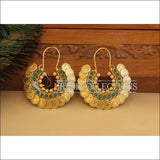 Designer Gold Plated Temple Coin Earrings M2916 - EARRINGS