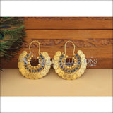 Designer Gold Plated Temple Coin Earrings M2917 - EARRINGS