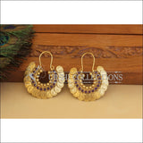 Designer Gold Plated Temple Coin Earrings M2918 - EARRINGS