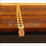 Designer Gold Plated Temple Coin Necklace M2115 - Set