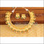 Designer Gold Plated Temple Coin Necklace Set M2052