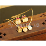 Designer gold plated temple coin necklace set M844 - Necklace Set