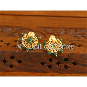 Designer Gold Plated Temple Earrings M2004 - Earrings