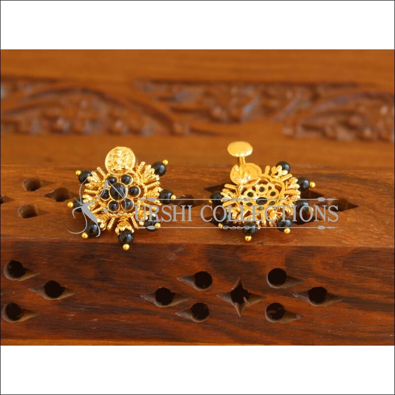 Designer Gold Plated Temple Earrings M2005 - Earrings