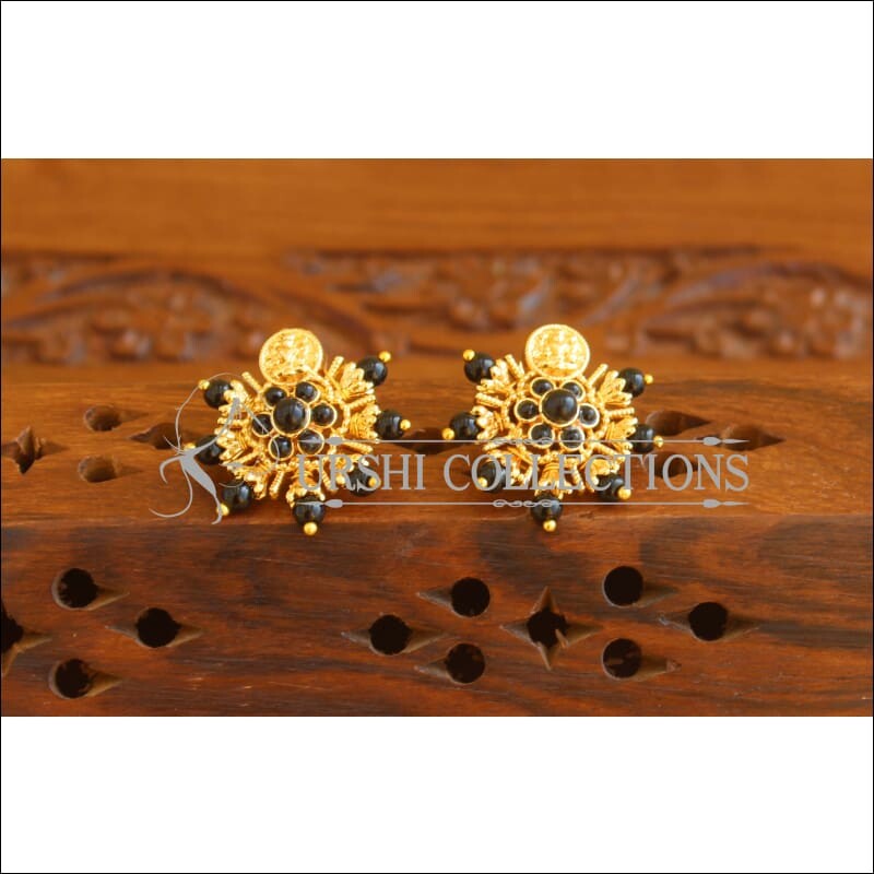 Designer Gold Plated Temple Earrings M2005 - Earrings