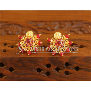 Designer Gold Plated Temple Earrings M2006 - Earrings