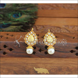 Designer Gold Plated Temple Earrings M2889 - EARRINGS