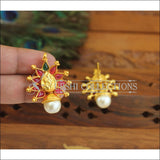 Designer Gold Plated Temple Earrings M2891 - EARRINGS