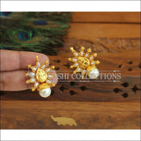 Designer Gold Plated Temple Earrings M2892 - EARRINGS