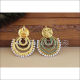 Designer Gold Plated Temple Ganesha Earrings M2923 - EARRINGS