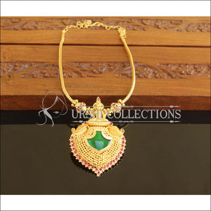 Designer Gold Plated Temple Lakshmi Palakka Necklace M2071 - Set