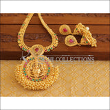 Designer Gold Plated Temple Long Necklace Set M2027 - Necklace Set