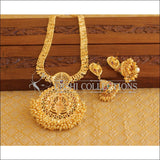 Designer Gold Plated Temple Long Necklace Set M2027 - Necklace Set