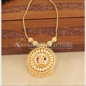 Designer gold plated temple necklace M1058 - Necklace Set