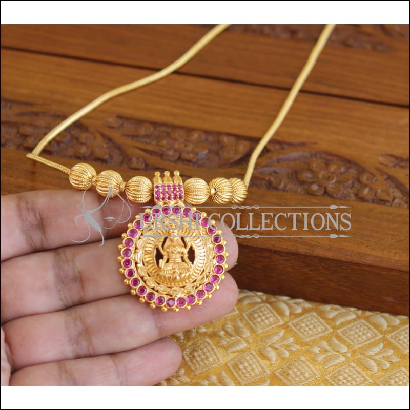 Designer Gold plated Temple necklace M1226 - Necklace Set