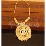 Designer Gold Plated Temple Necklace M2078 - Set