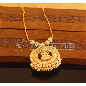 Designer Gold Plated Temple Necklace M2084 - Set