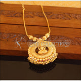 Designer Gold Plated Temple Necklace M2084 - Set